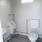 Mini Sanitärcontainer Toilette – kompakte WC-Kabine mit Waschbecken