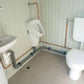 Mini Sanitärcontainer Toilette – kompakte WC-Kabine mit Waschbecken