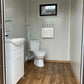 Doppelter Sanitärcontainer mit Abwassertank – WC-Container mit integriertem Fäkalientank