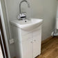 Doppelter Sanitärcontainer mit Abwassertank – WC-Container mit integriertem Fäkalientank