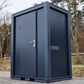 Sanitärcontainer - WC mit Waschbecken und Pissoir Anthrazit
