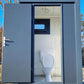 Sanitärcontainer - WC mit Waschbecken und Pissoir Anthrazit