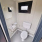 Sanitärcontainer - WC mit Waschbecken und Pissoir Anthrazit