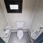 Sanitärcontainer - WC mit Waschbecken und Pissoir Anthrazit
