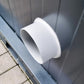Sanitärcontainer - WC mit Waschbecken und Pissoir Anthrazit